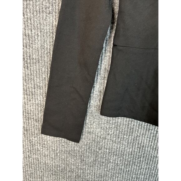 BCBG Maxazria Womens Peplum Blouse Size Small Black Square Neck Classic Capsule - Picture 3 of 8